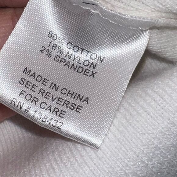 ModCloth White Mockneck Lace Detailed Sleeved Top Size Small EUC - Picture 5 of 7